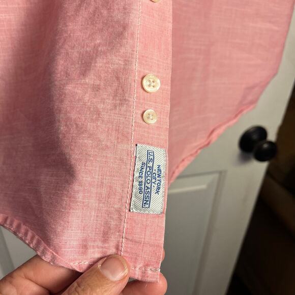 US Polo Assn Button Up Short Sleeve Shirt -Size Large - Picture 8 of 9